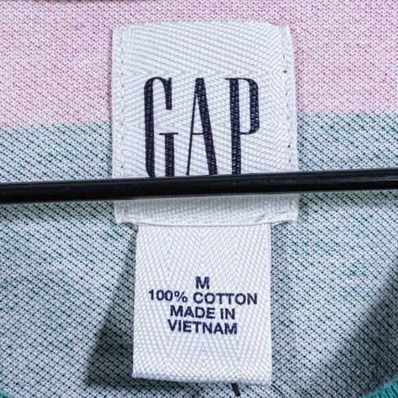 GAP Striped Pocket T-Shirt Surf Skate Medium Y2K Streetwear Grunge Beach - Picture 6 of 7